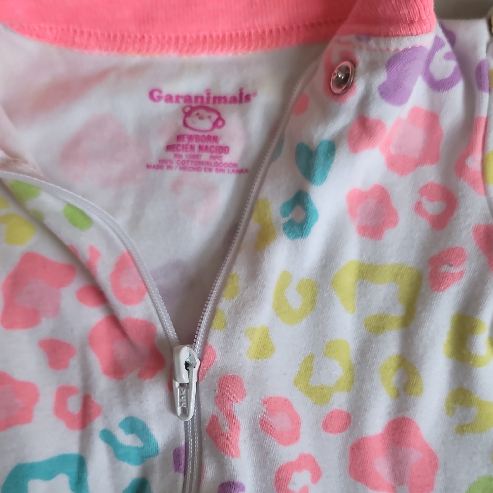 Garanimals Multicolor Leopard Print Baby Onesie